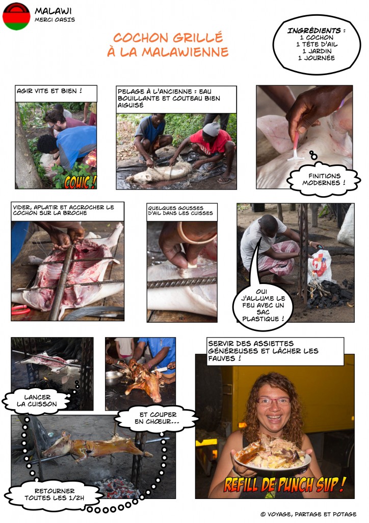 Recette - Malawi - Cochon grillé à la malawienne